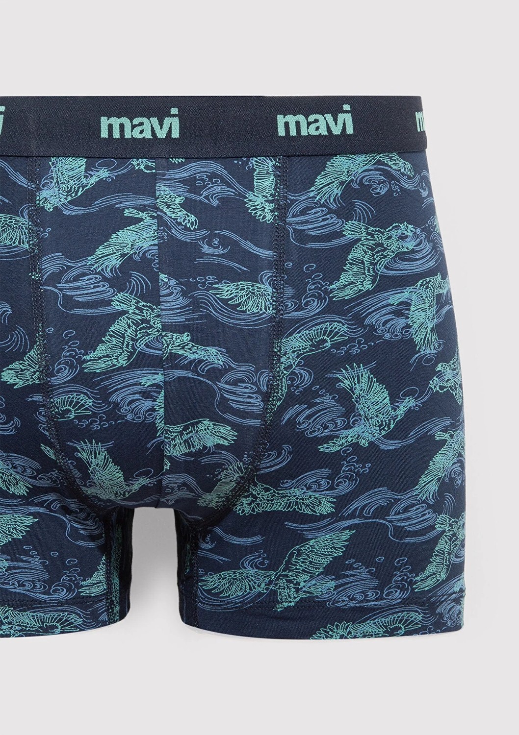Mavi Kartal Baskılı Lacivert Boxer 092434-33482 görsel 4