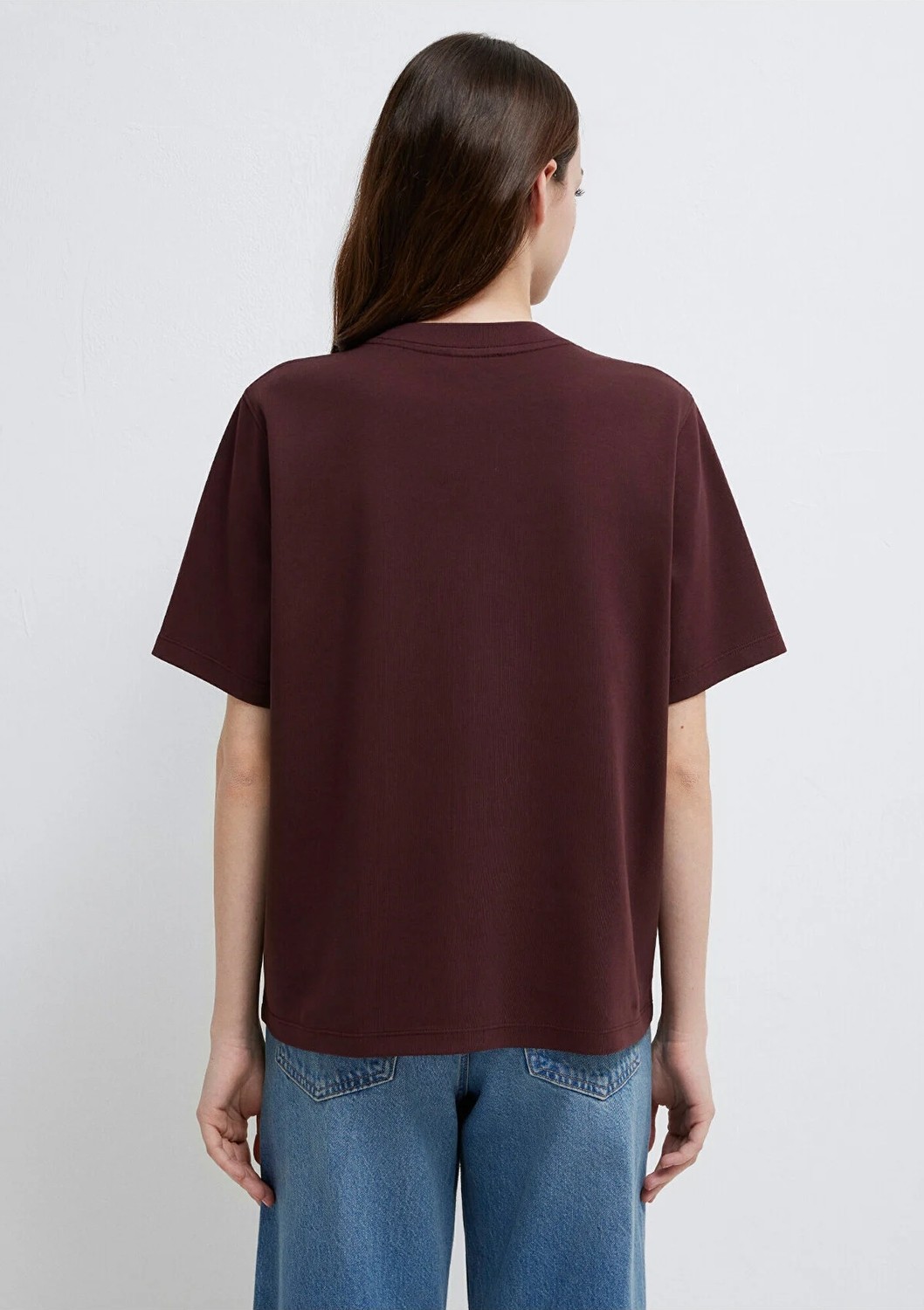 Mavi Jeans Baskılı Bordo Tişört 1613804-70223 görsel 5