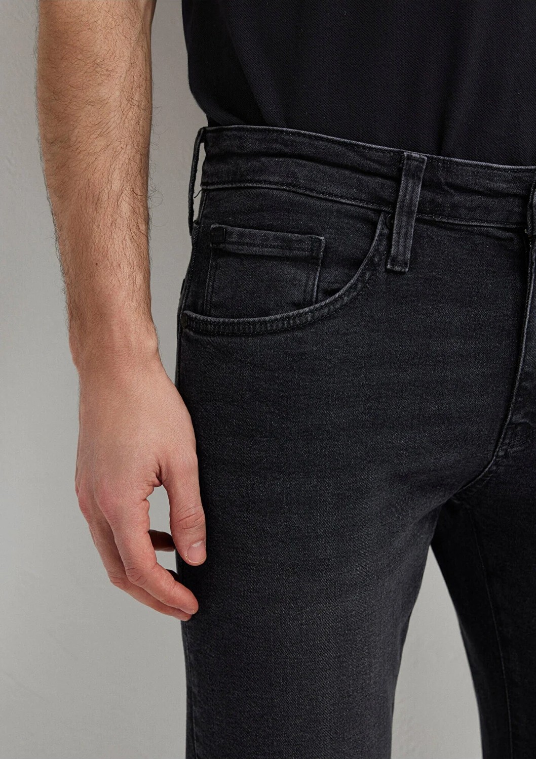 mavi KVNÇ Mavi Black Duman Gri Smoke Jean Pantolon 001070-34804 görsel 7