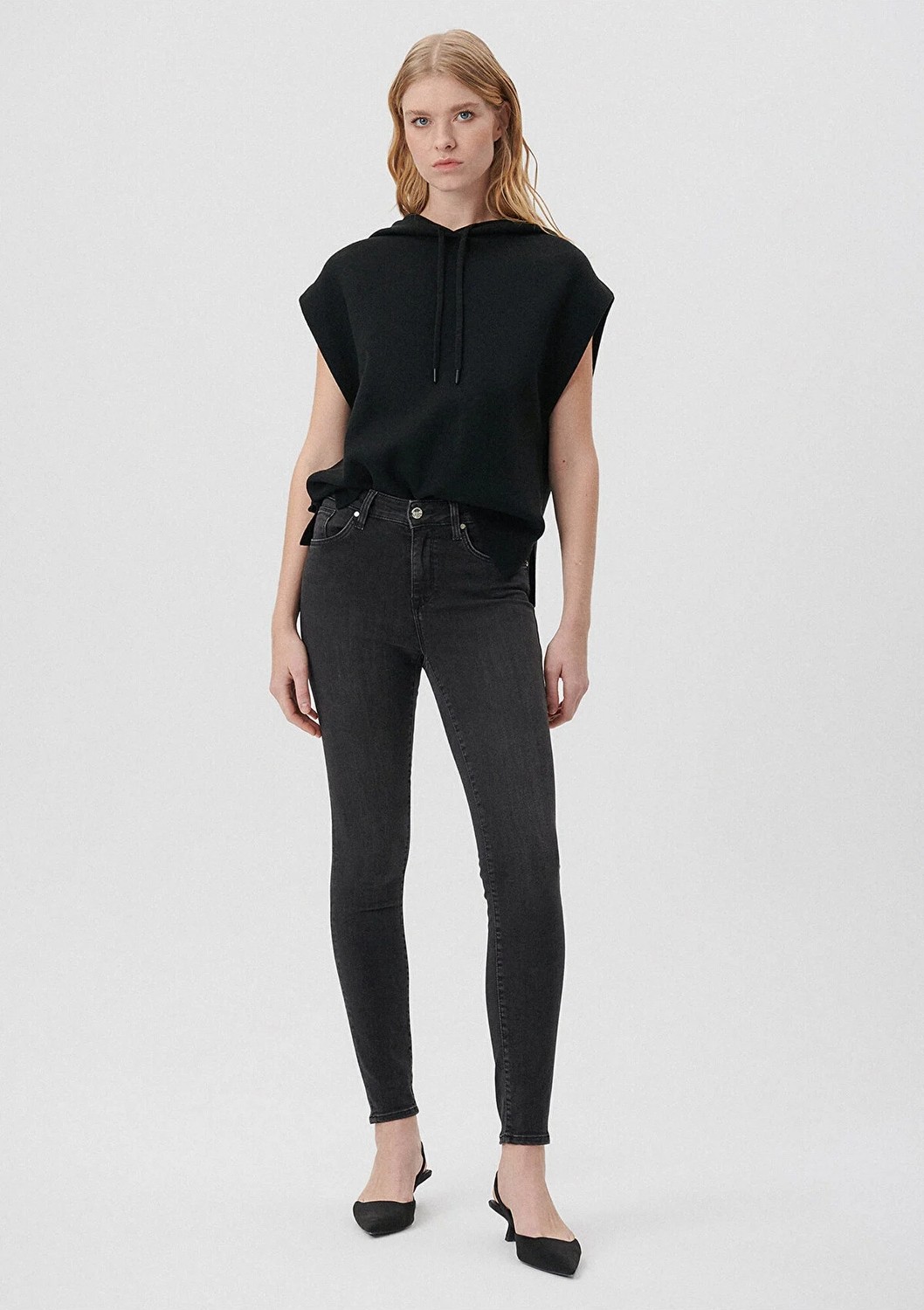Mavi Kadın Tess Duman Gri Gold Luxury Jean Pantolon 100328-31910