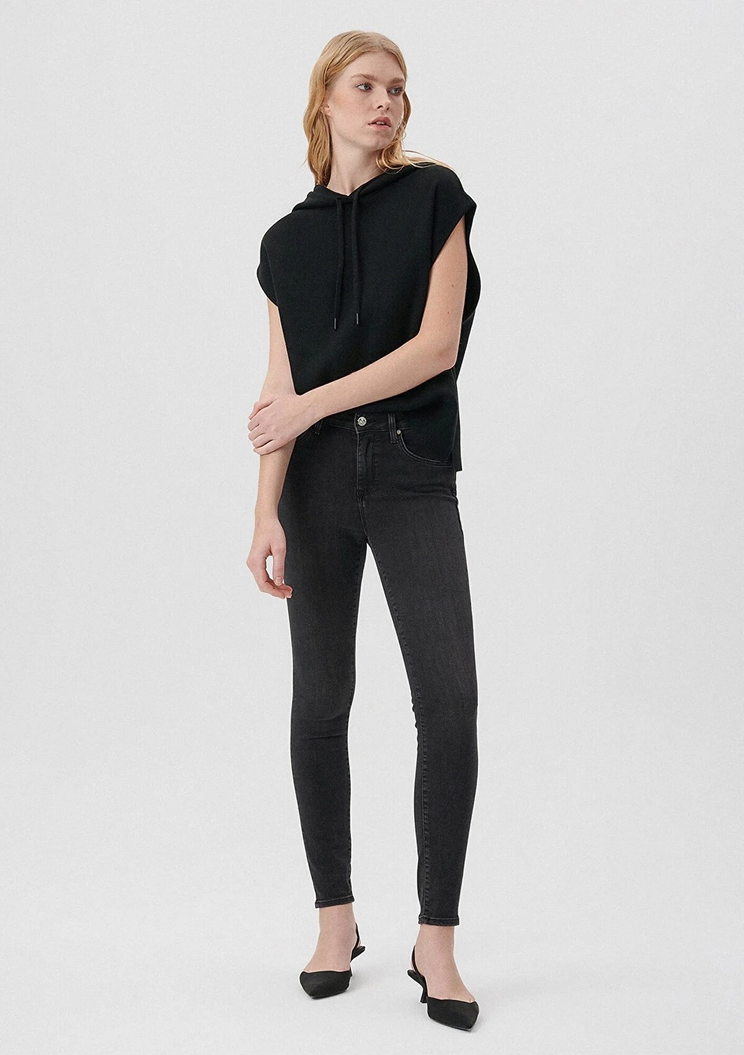 Mavi Kadın Tess Duman Gri Gold Luxury Jean Pantolon 100328-31910 görsel 2