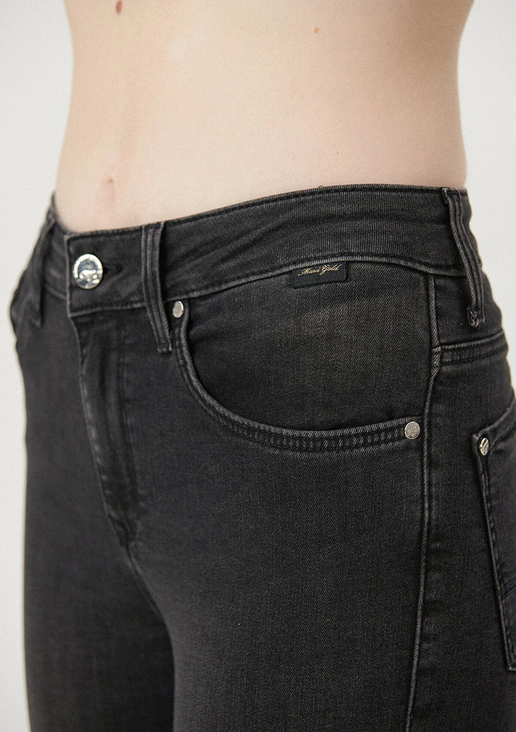 Mavi Kadın Tess Duman Gri Gold Luxury Jean Pantolon 100328-31910 görsel 5