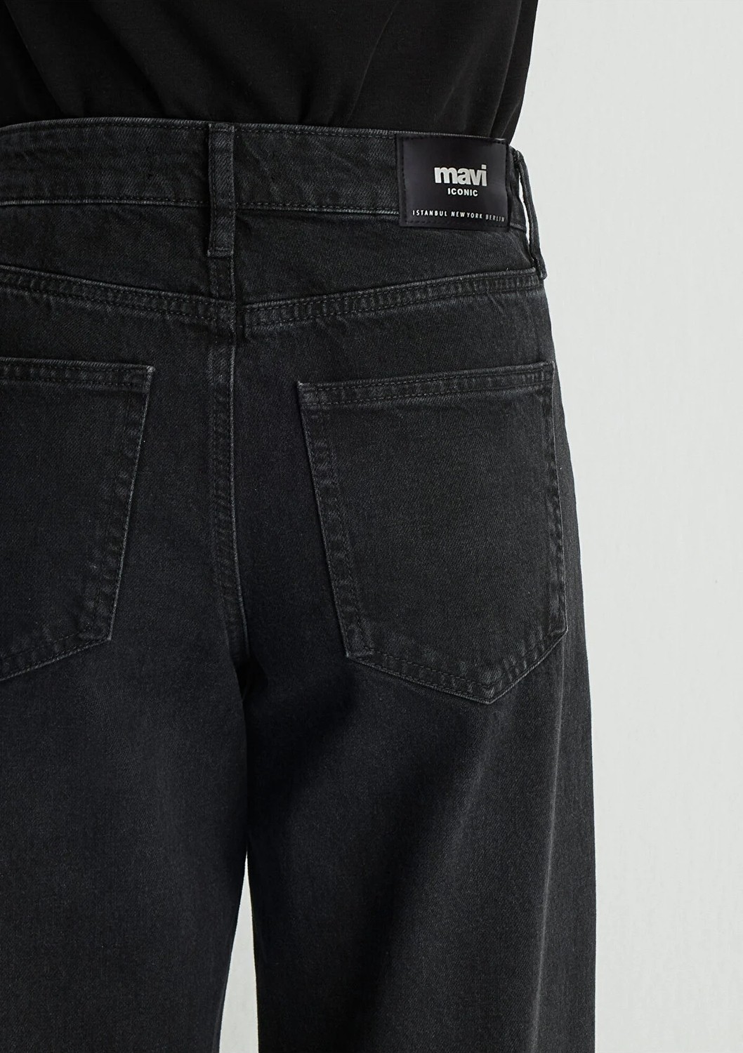 Mavi Leila Real Blue Gri Smoke Jean Pantolon 1010600-88244 görsel 5