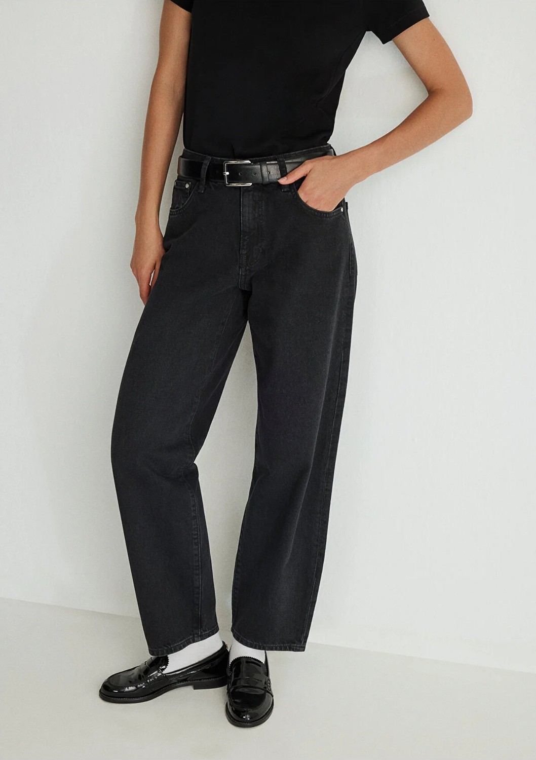 Mavi Leila Real Blue Gri Smoke Jean Pantolon 1010600-88244 görsel 8