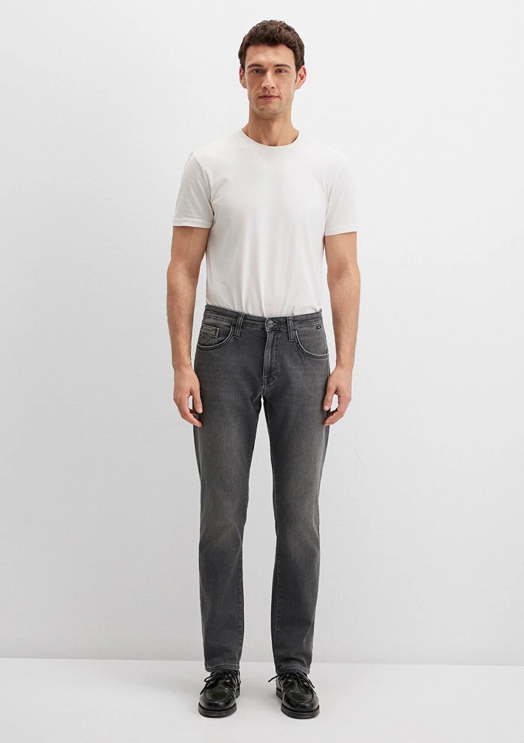 Mavi Marcus Sporty Erkek Koyu Gri Smoke Jean Pantolon 0035189134 Normal Kesim Denim Model 32/34 görsel 3