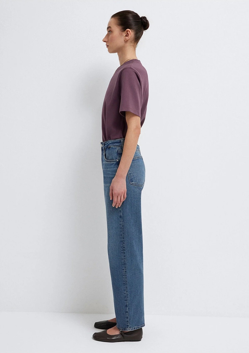 Mavi Leila Premium Blue Puslu Koyu Mavi Jean Pantolon 1010600-A1572 görsel 4