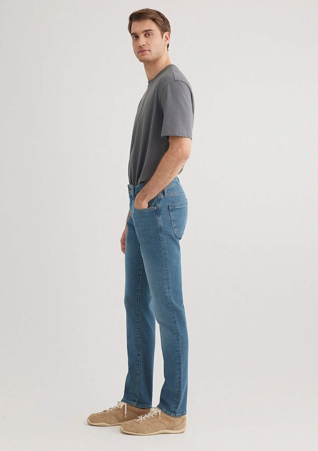 Mavi Jake Krmzbyz Mavi Premium Puslu Vintage Mavi Jean Pantolon 0042285192 görsel 3