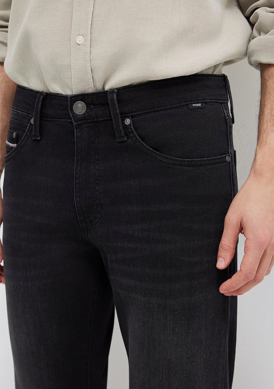Mavi Hunter Mavi Premium Koyu Gri Jean Pantolon 0020218775 görsel 6