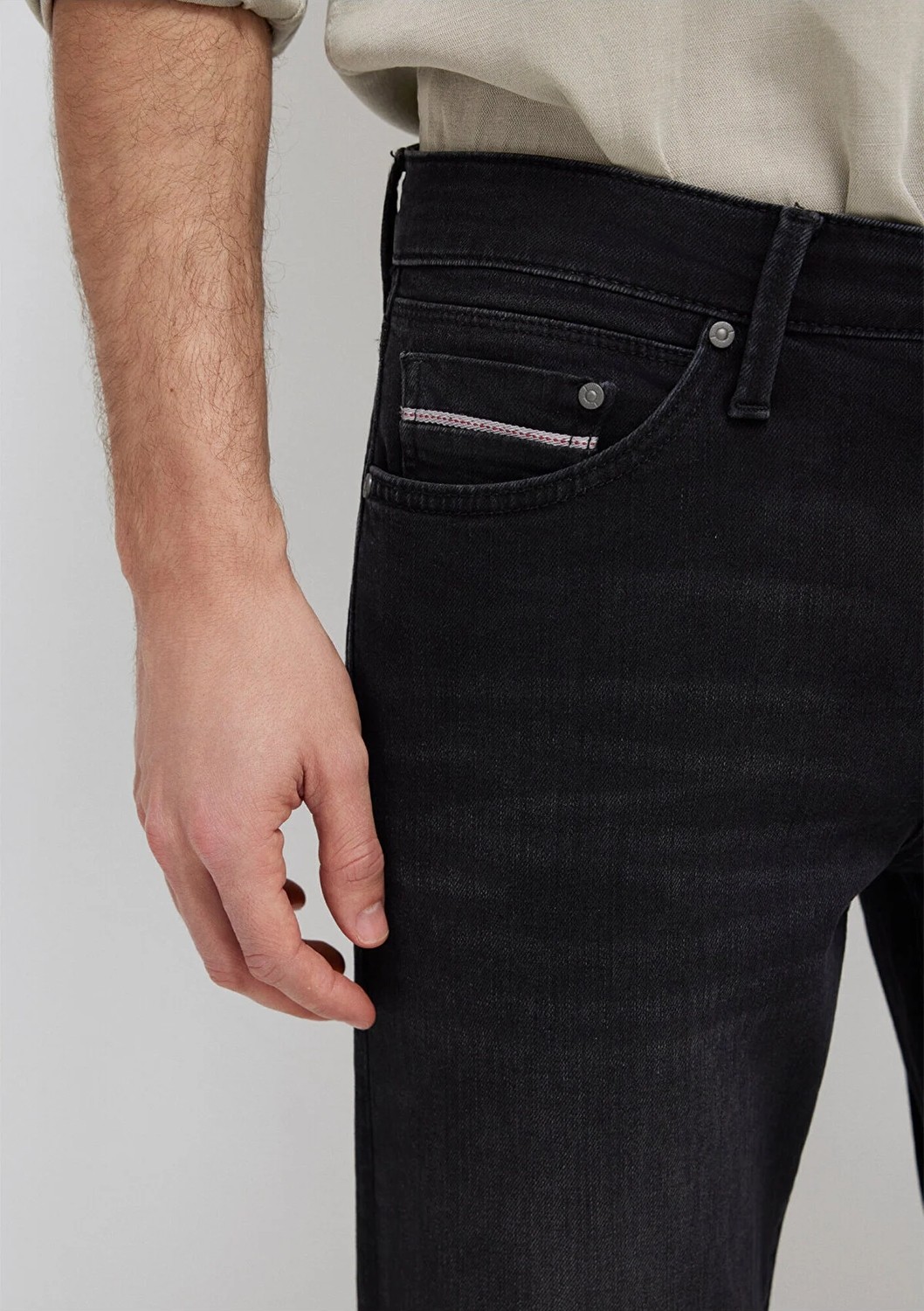 Mavi Hunter Mavi Premium Koyu Gri Jean Pantolon 0020218775 görsel 7