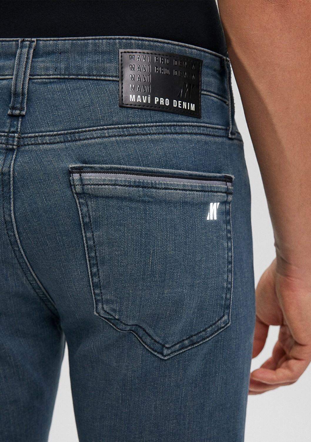 Mavi Marcus Mavi Pro Koyu Puslu Mavi Jean Pantolon 0035185210 görsel 7