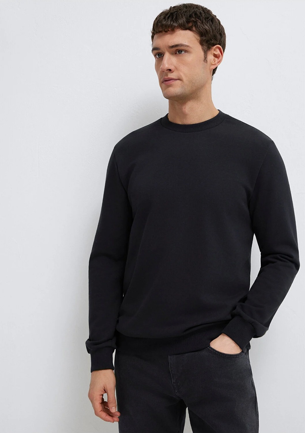 Mavi Bisiklet Yaka siyah Sweatshirt 0S10457-900 görsel 2