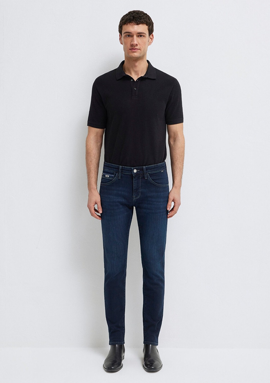 Mavi James Premium Blue Koyu Mürekkep Mavisi Erkek Jean Pantolon 0042487838 Normal Bel Düz Desen Denim görsel 3