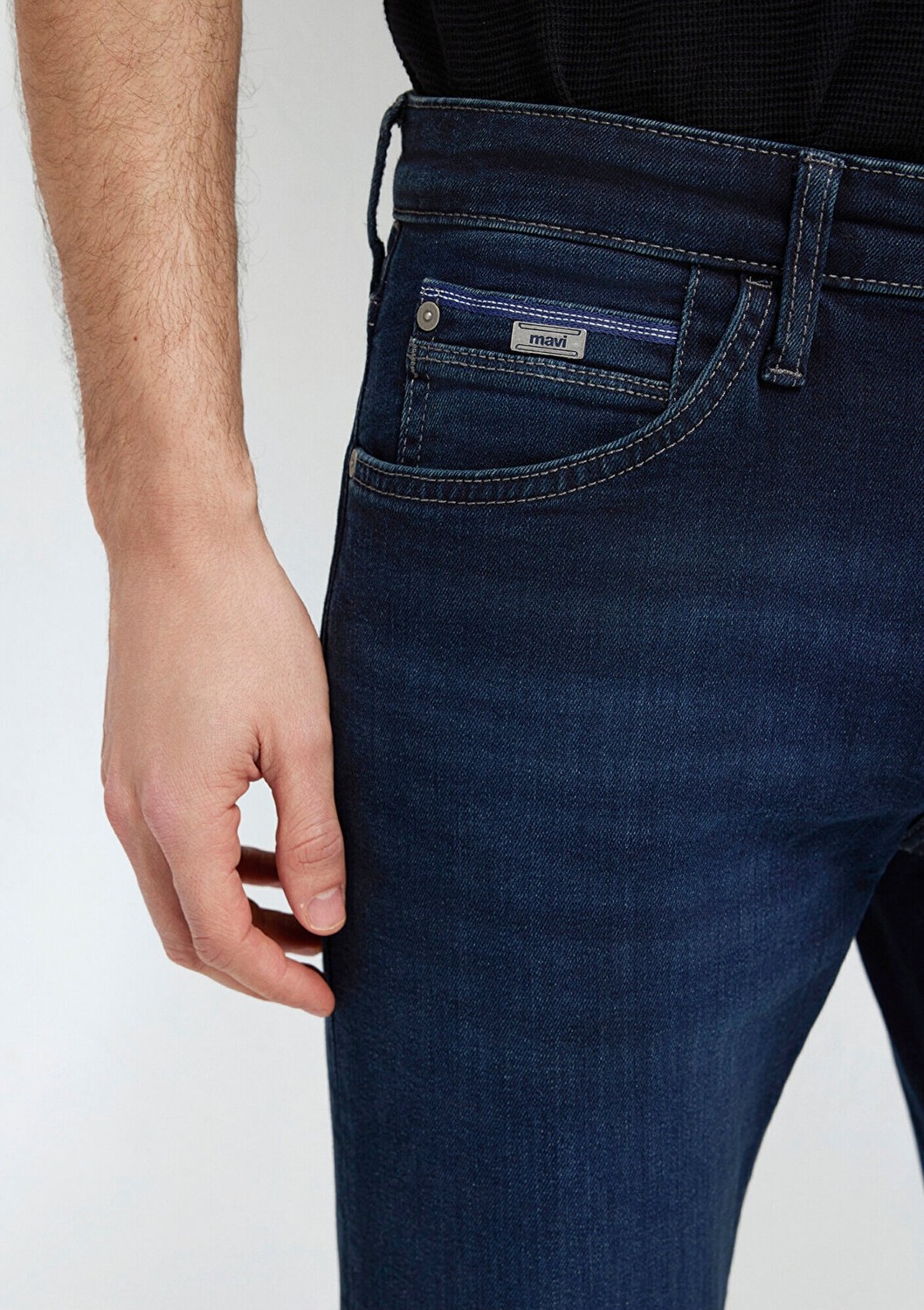 Mavi James Premium Blue Koyu Mürekkep Mavisi Erkek Jean Pantolon 0042487838 Normal Bel Düz Desen Denim görsel 7