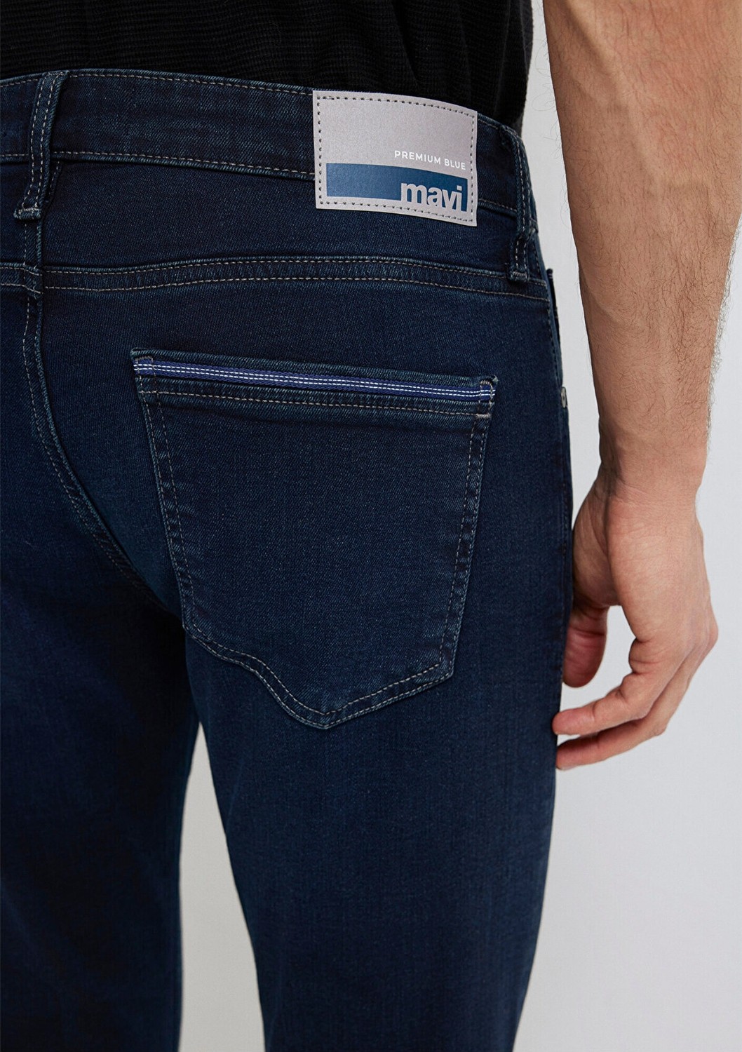 Mavi James Premium Blue Koyu Mürekkep Mavisi Erkek Jean Pantolon 0042487838 Normal Bel Düz Desen Denim görsel 8