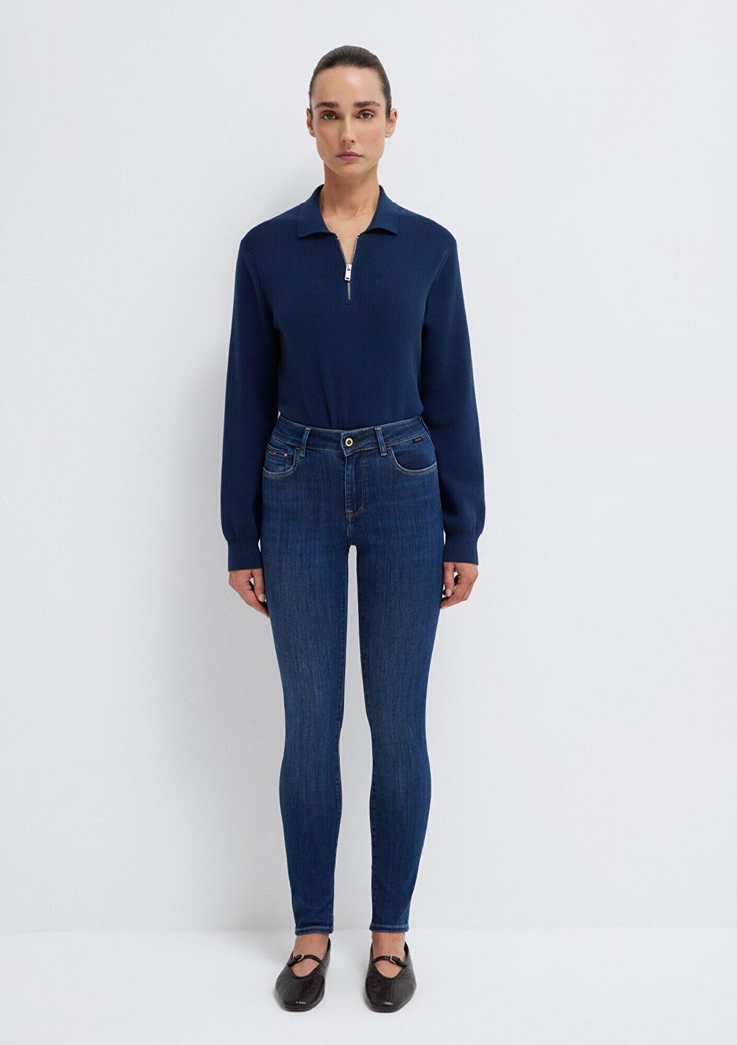 Mavi Tess Gold Premium Indigo Mavisi Jean Pantolon 100328-82232 görsel 4