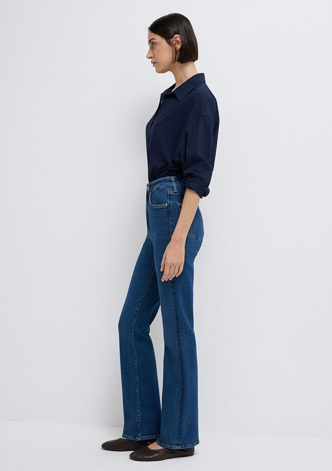 Mavi Bliss Premium Blue Koyu Mavi Jean Pantolon 101437-85292 görsel 3
