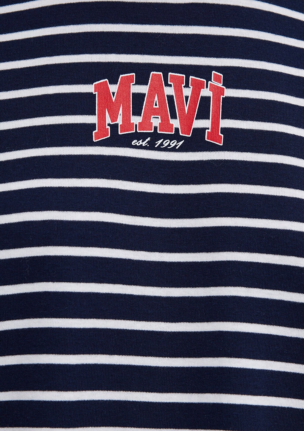 Mavi Logo Baskılı Lacivert Tişört 1613562-88030 görsel 7