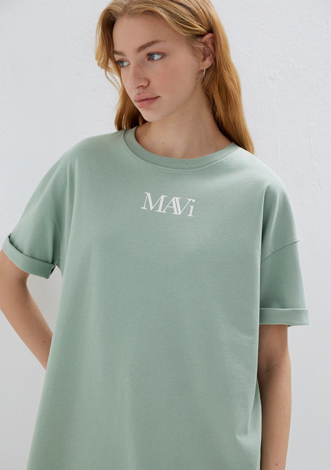Mavi Logo Baskılı Yeşil Tişört 1611593-71787 görsel 3