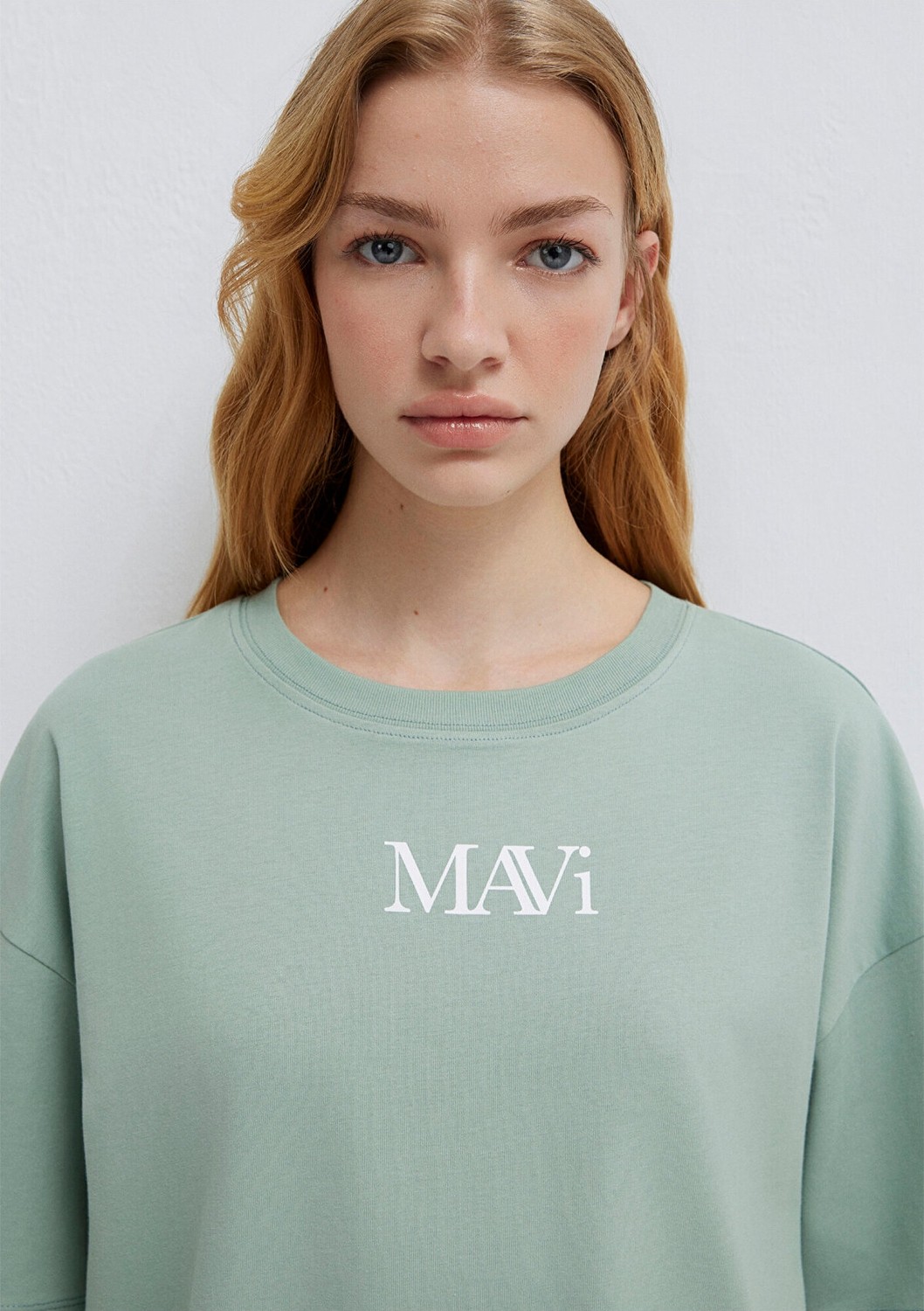 Mavi Logo Baskılı Yeşil Tişört 1611593-71787 görsel 7