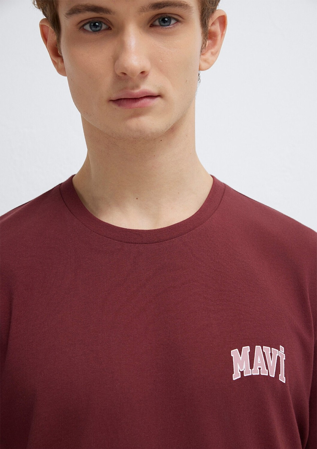 Mavi Logo Baskılı Bordo Tişört 0611714-70396 görsel 6