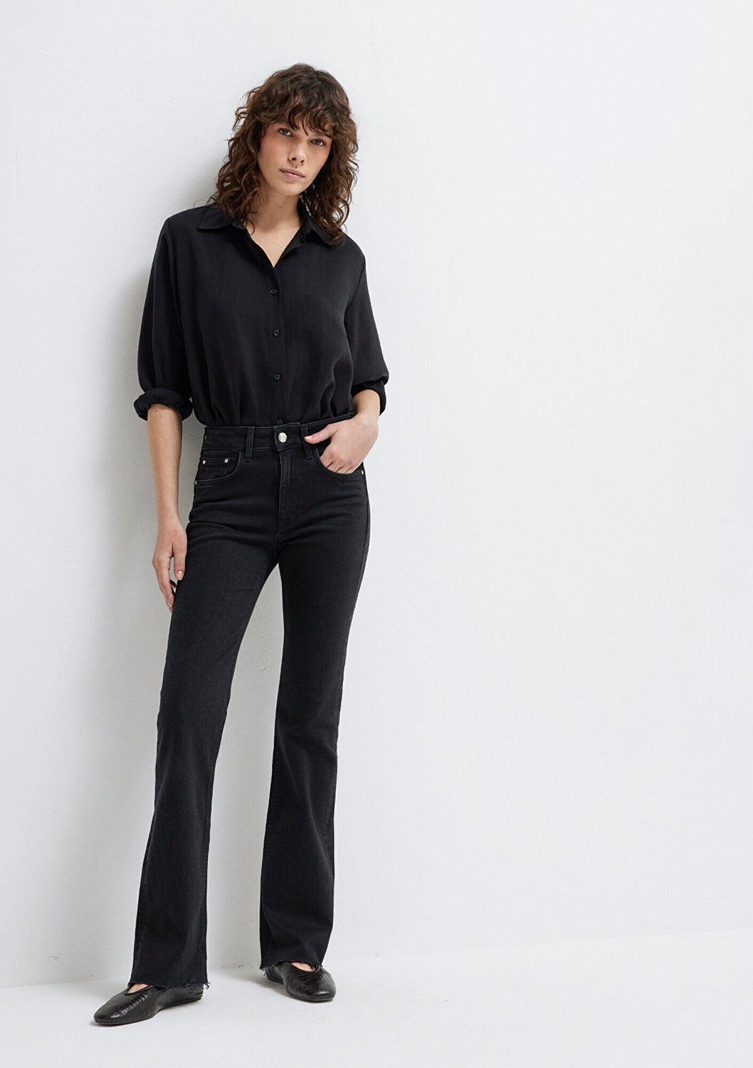Mavi Maria Gold Premium Gri Smoke Jean Pantolon 101225-80998 görsel 2