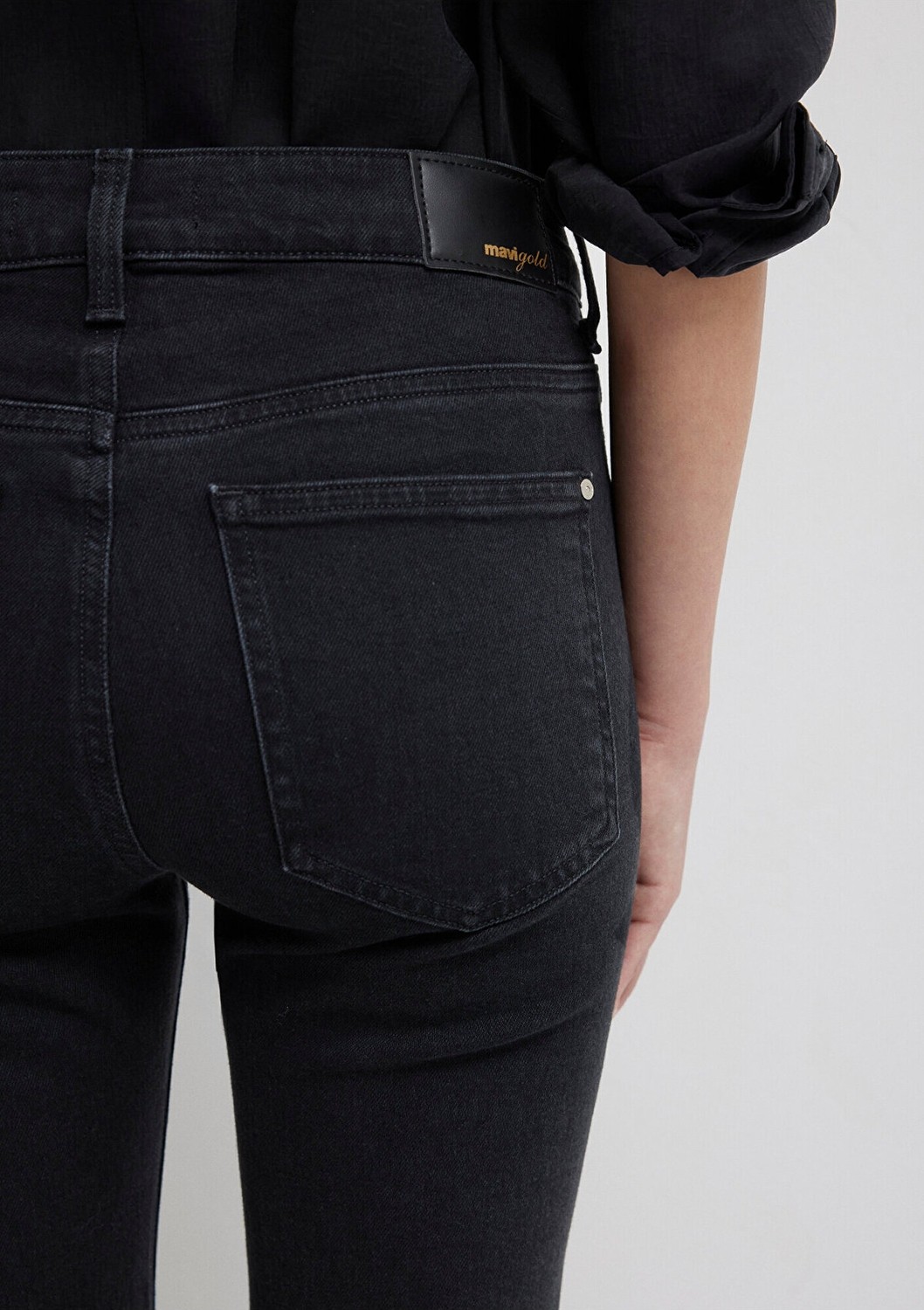 Mavi Maria Gold Premium Gri Smoke Jean Pantolon 101225-80998 görsel 8