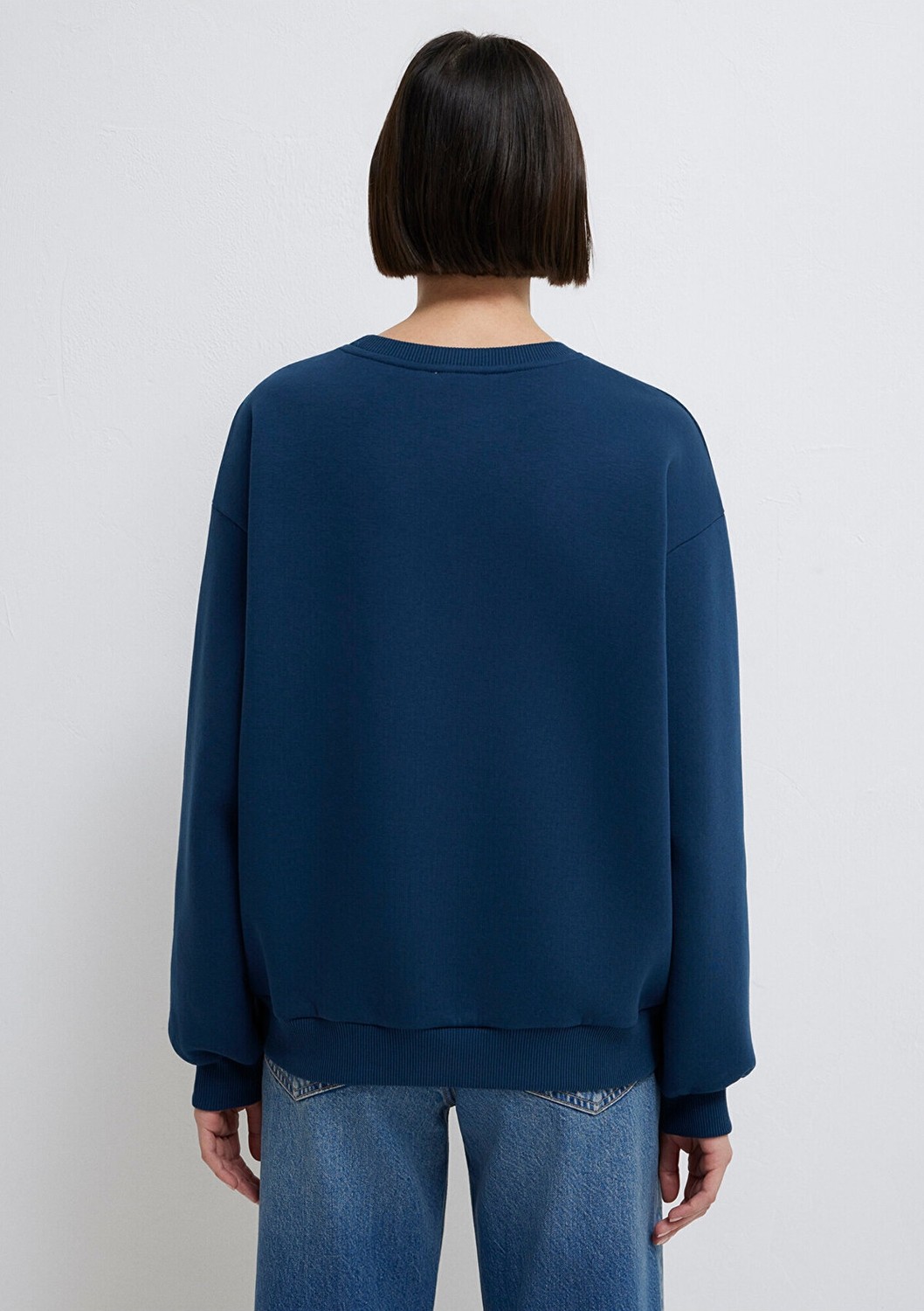 Mavi Logo Baskılı Lacivert Sweatshirt 1611656-82454 görsel 6