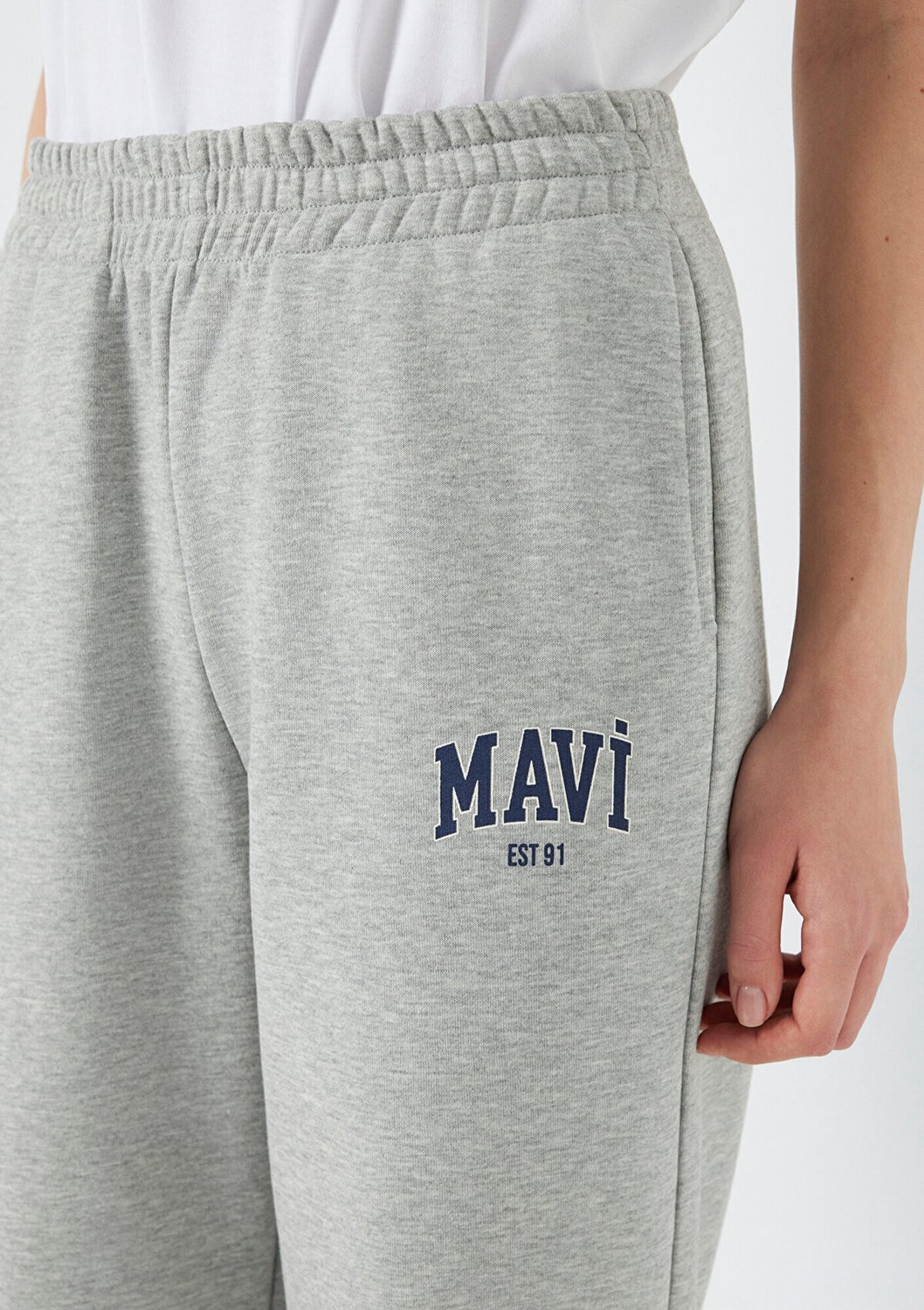 Mavi Logo Baskılı Gri Eşofman Altı 1010757-82816 görsel 6