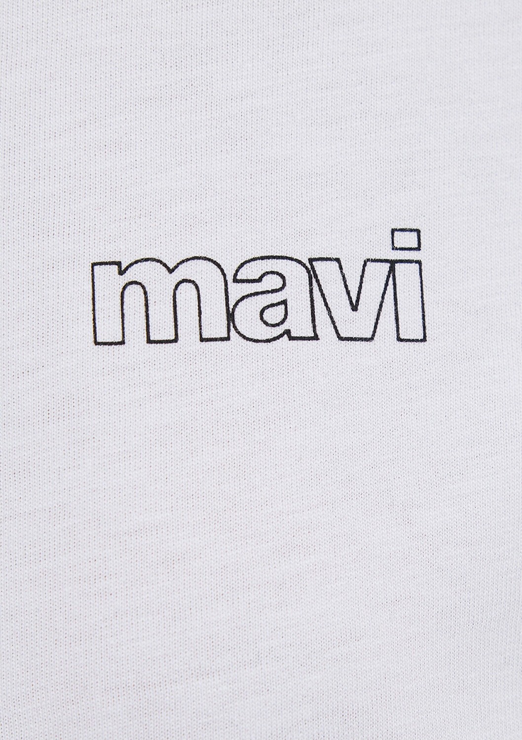 Mavi Logo Baskılı Beyaz Tişört 1611309-620 görsel 8