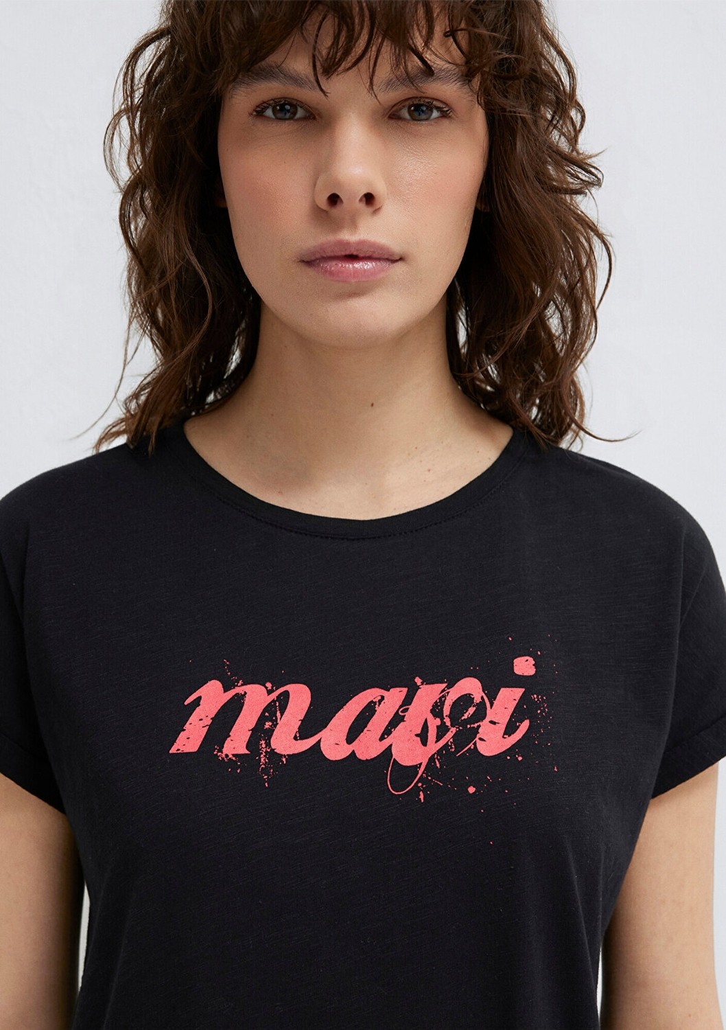 Mavi Logo Baskılı Siyah Tişört 166422-900 görsel 6