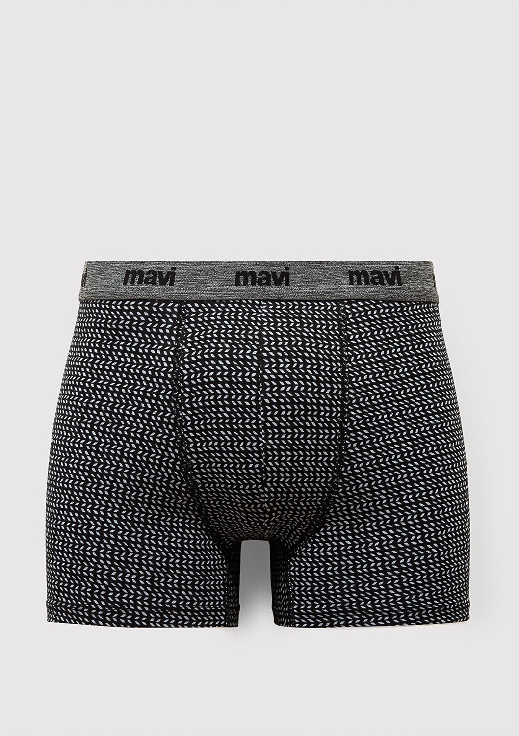 Mavi 3lü Siyah Baskılı Boxer 0912225-900 görsel 2