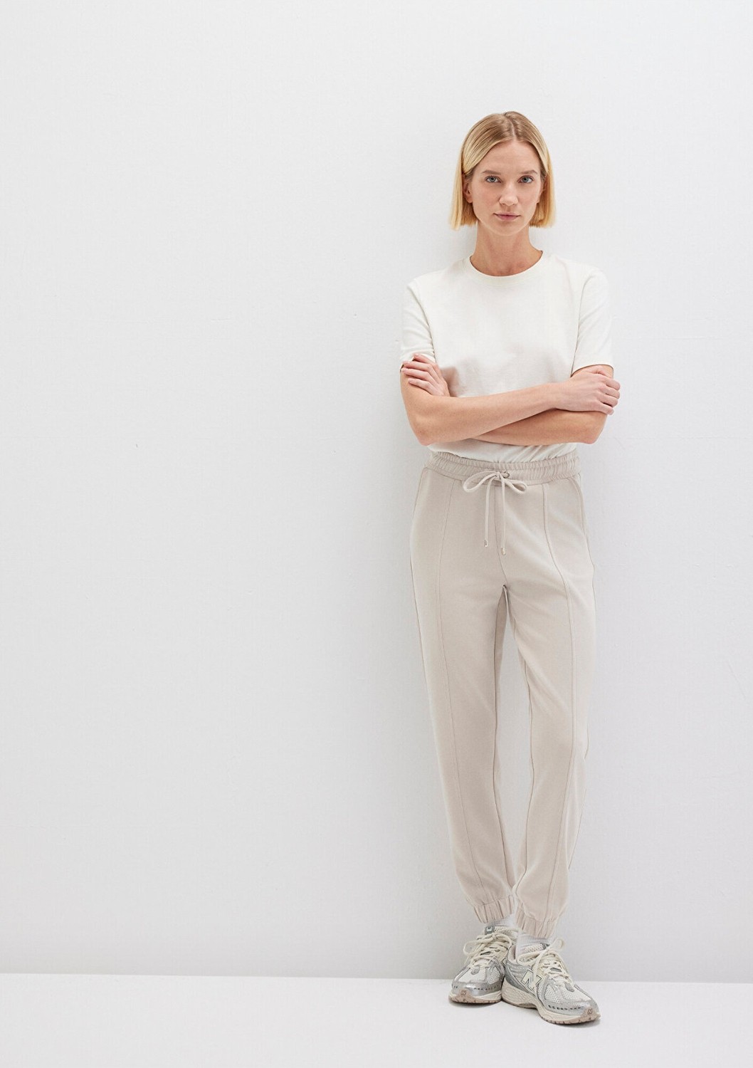 Mavi Lux Touch (TENCEL™) Modal Bej Eşofman Altı 1600453-34531 görsel 2