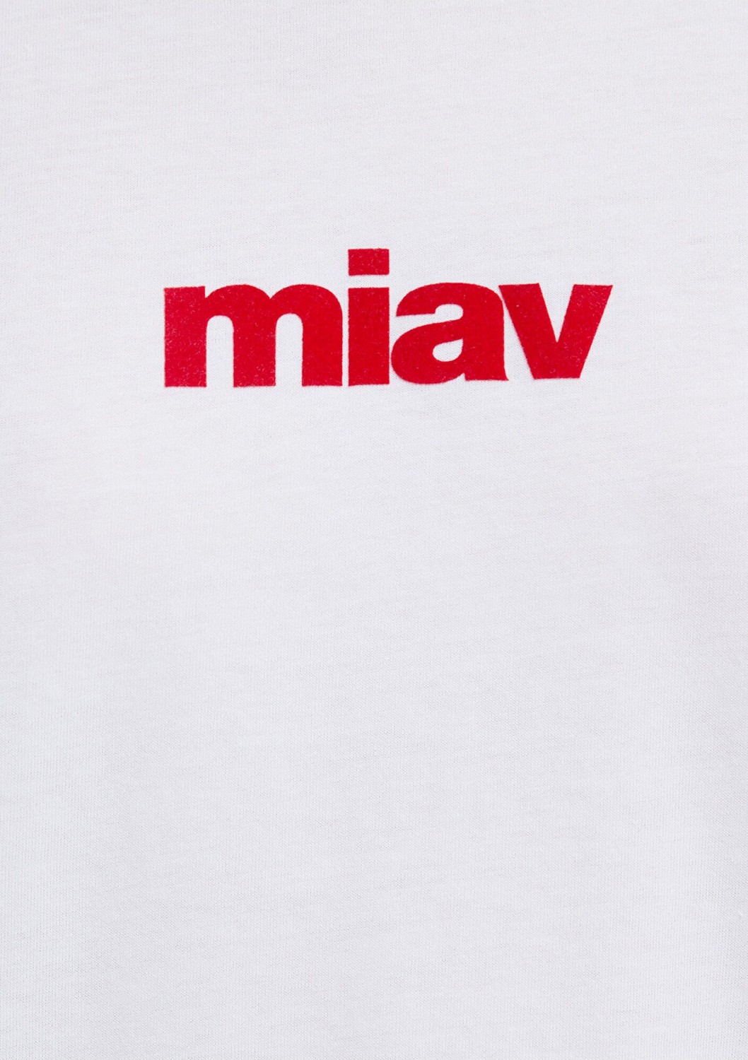 Mavi Kırmızı Miav Baskılı Beyaz Tişört 1610622-86417 görsel 8