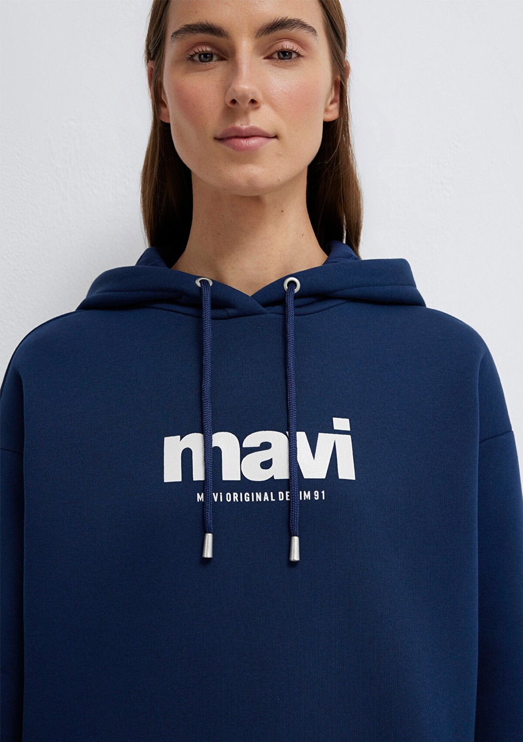 Mavi Sweatshırt Koyu Lacivert görsel 6