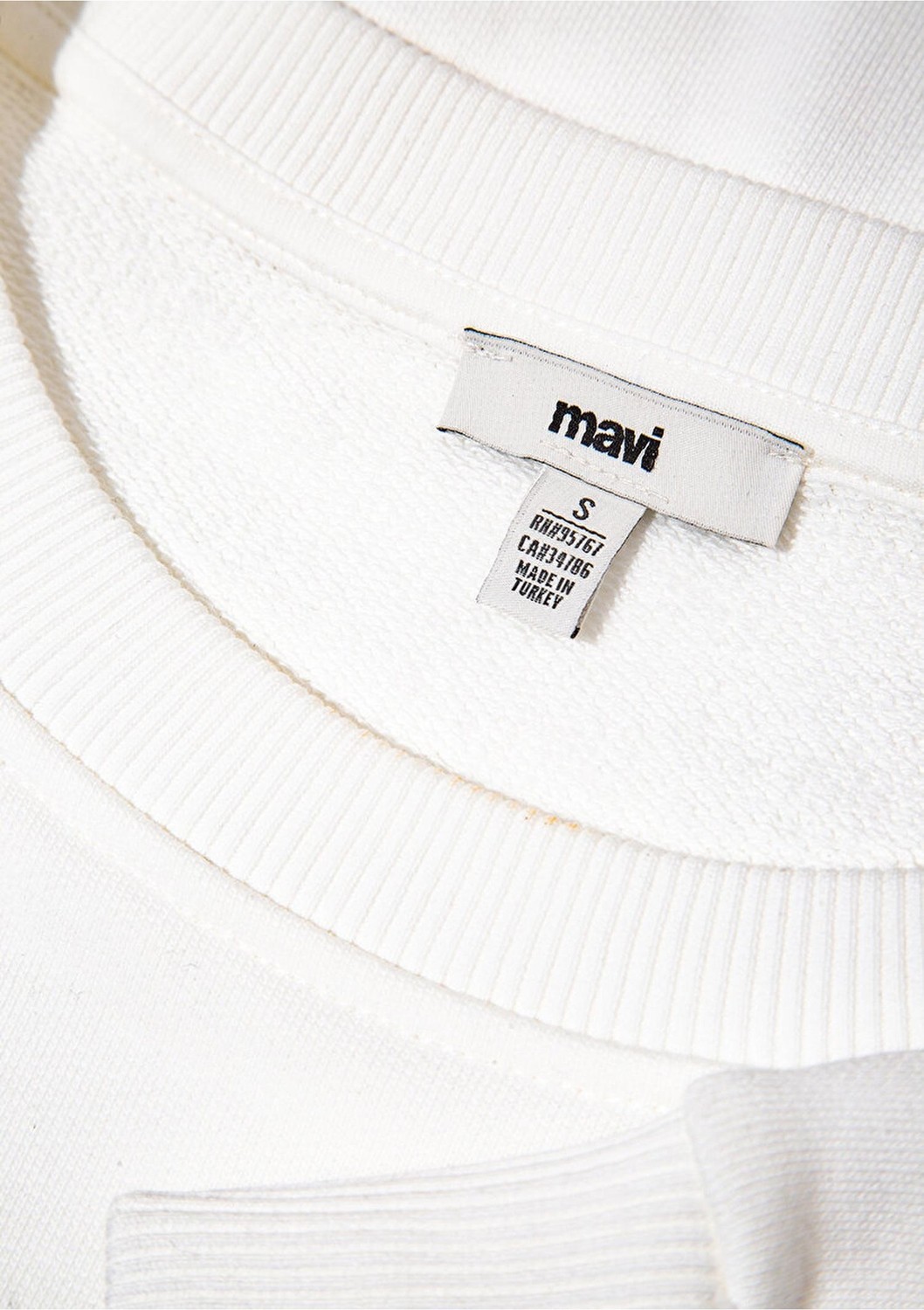 Mavi M1S10366-70057 Logo Baskılı Sweatshırt Kırık Beyaz Kadın Sweatshirt görsel 5