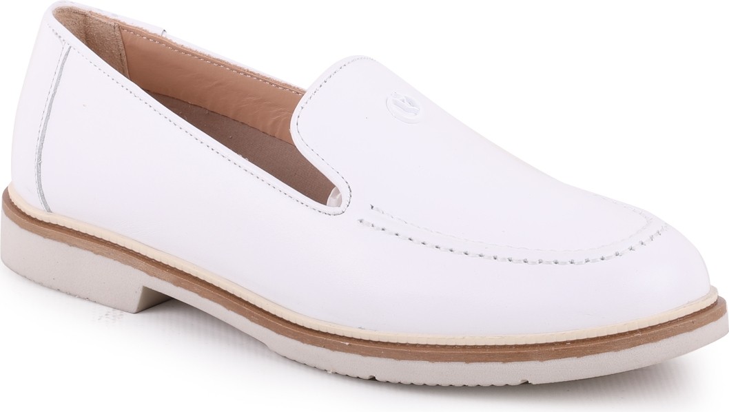 Libero L039.15104 Hakiki Deri Yuvarlak Burun Metal Logo Detaylı Esnek Taban Kadın Comfort Casual Loafer Ayakkabı