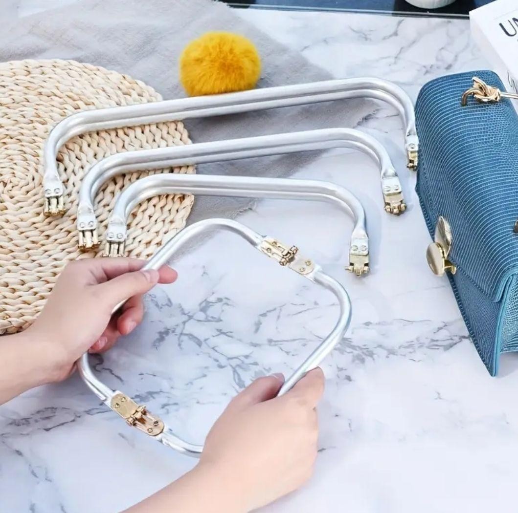 İğne İzi Kadınlar İçin 3 Adet 20CM Çanta Bursu, Gizli Çanta Yapımı, Dayanıklı Metal Malzeme