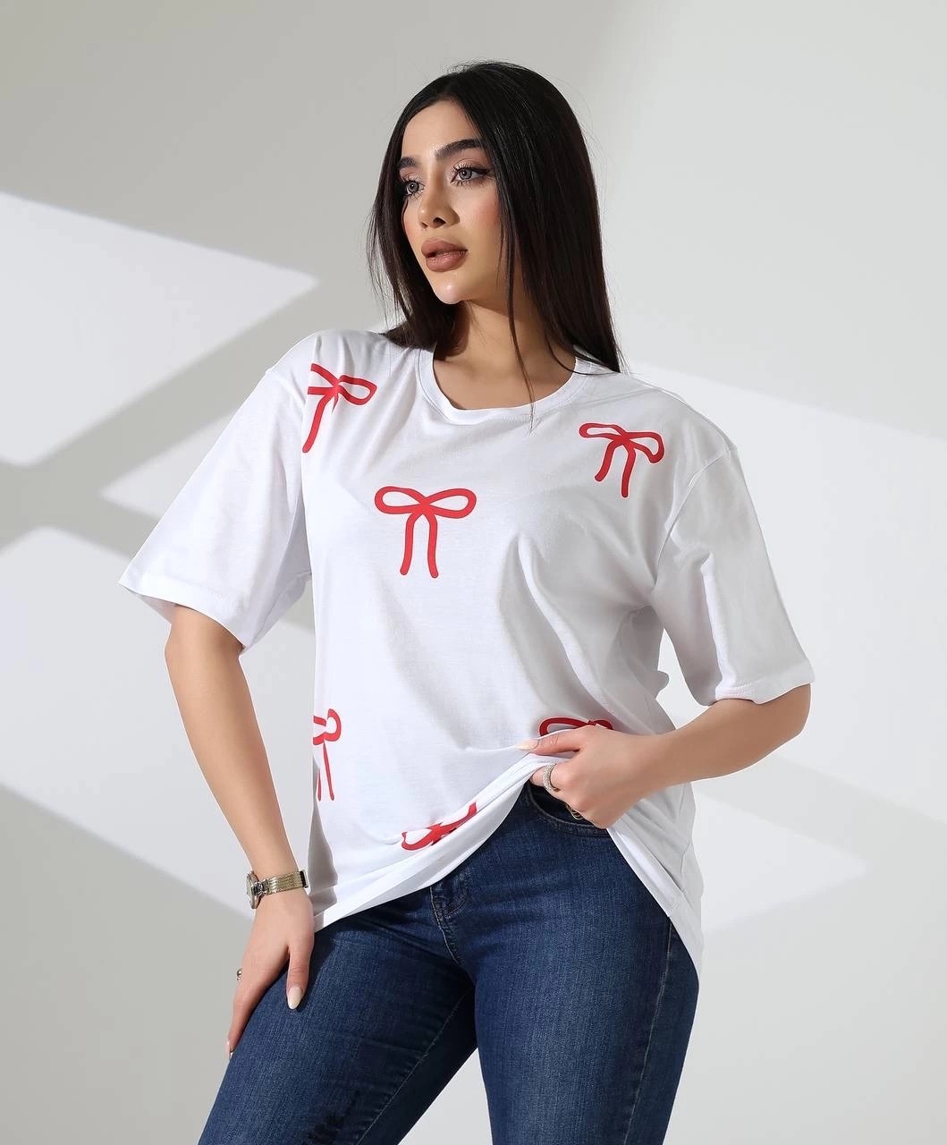 Combin Kurdele Baskılı Tişört