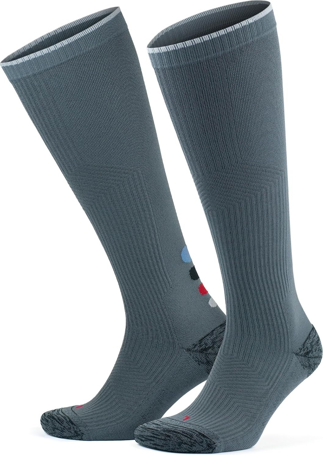 Erkek ve Kadın Için Renkli Havlulu Dikişsiz (20-30 mm Hg) Basınçlı Uçuş Seyahat Çorabı 35