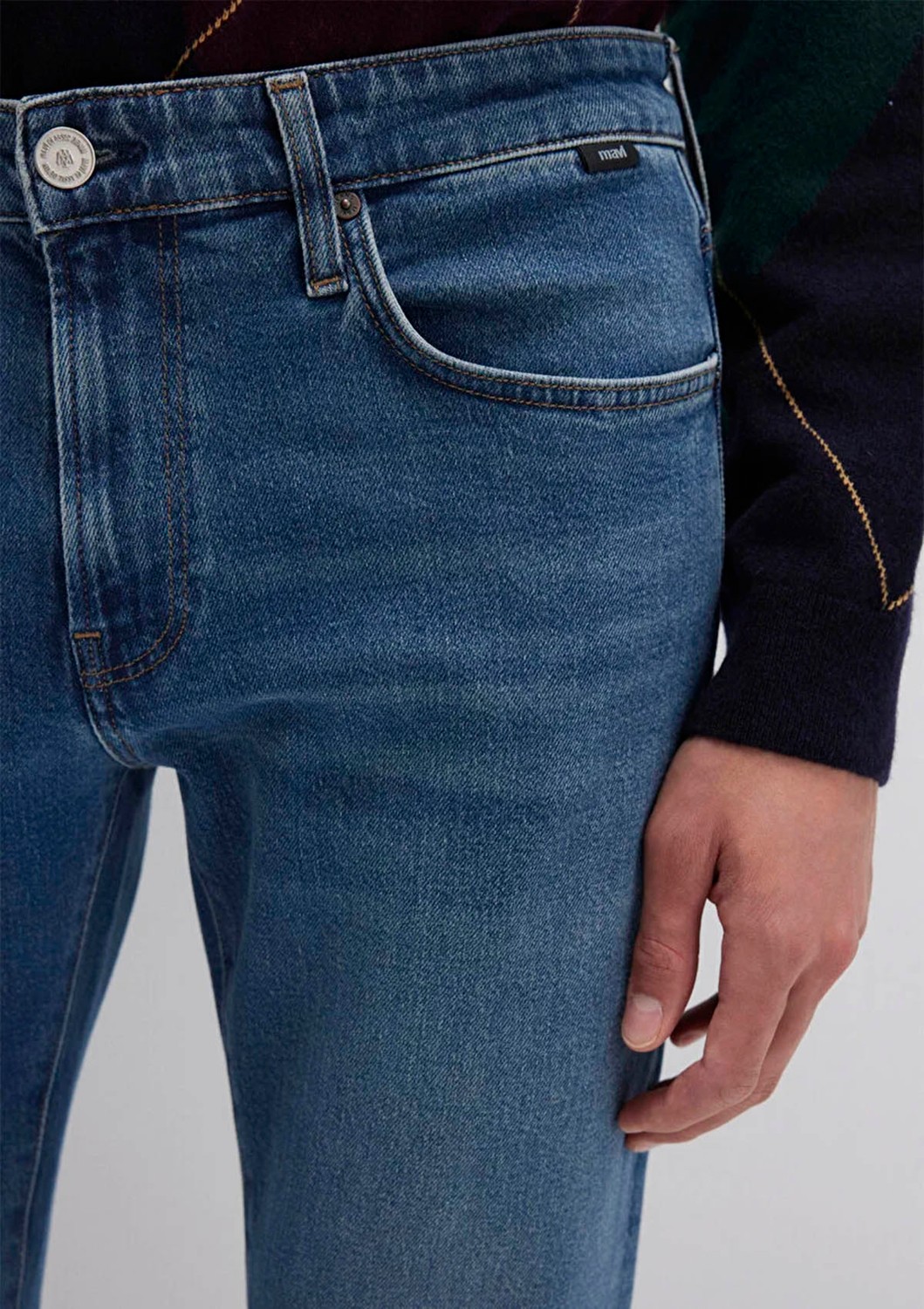Mavi James Classic Denim Indigo Mavisi Puslu Jean Pantolon 0042487697 görsel 5