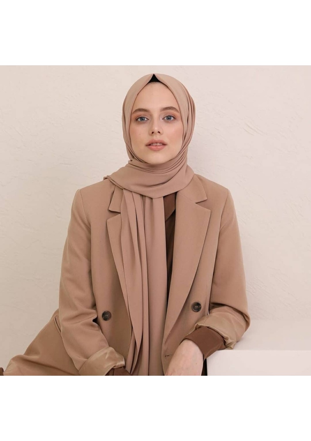 Fresco Scarfs Tesettür Hijab Medine Ipeği Şal*bordo görsel 8