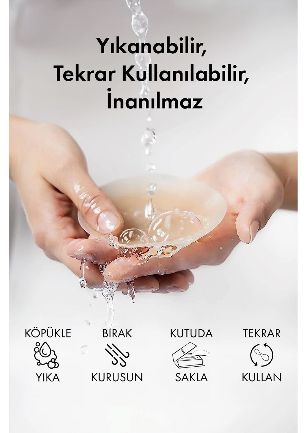 Nippella Silikon Meme Ucu Kapatıcı | Çok Kullanımlı Denize Girilebilen Yapışkanlı | Caramel görsel 5