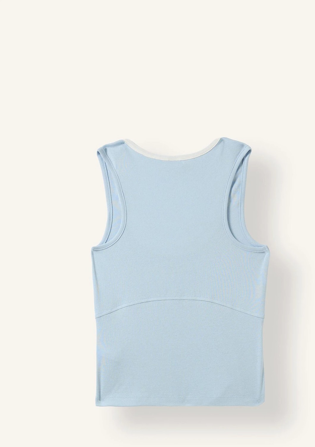DeFacto Çift Katman Görünümlü Slim Fit Ribana Crop Basic Atlet I7464AX26HS görsel 4