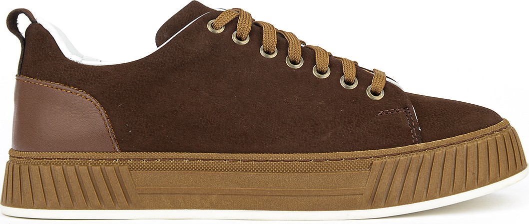 Ziya , Erkek Hakiki Deri Günlük Sneaker 161983Z8702 Kahve görsel 8