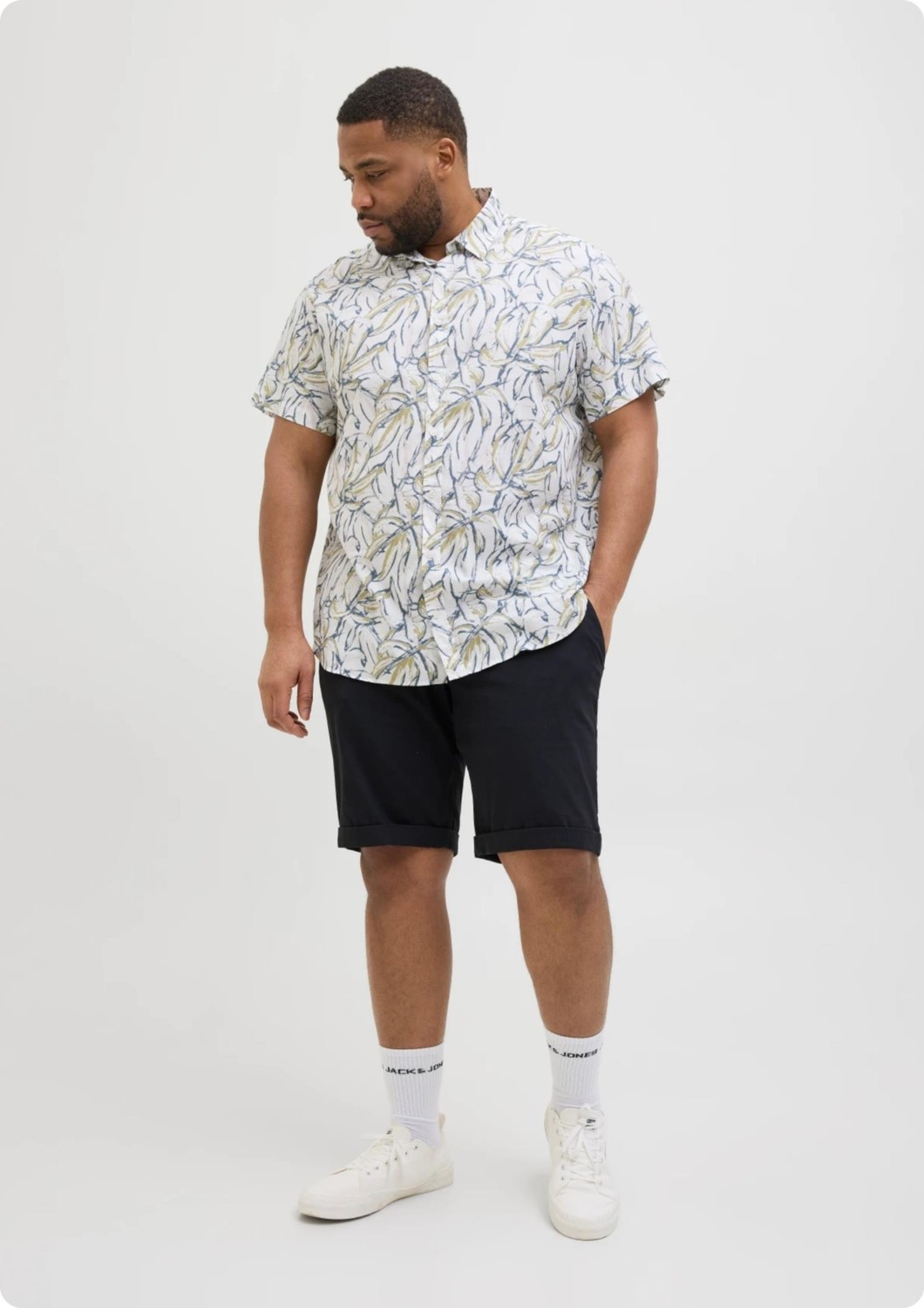 Jack & Jones Jack&jones 11232570 Buyuk Beden Erkek Chıno Sort görsel 2