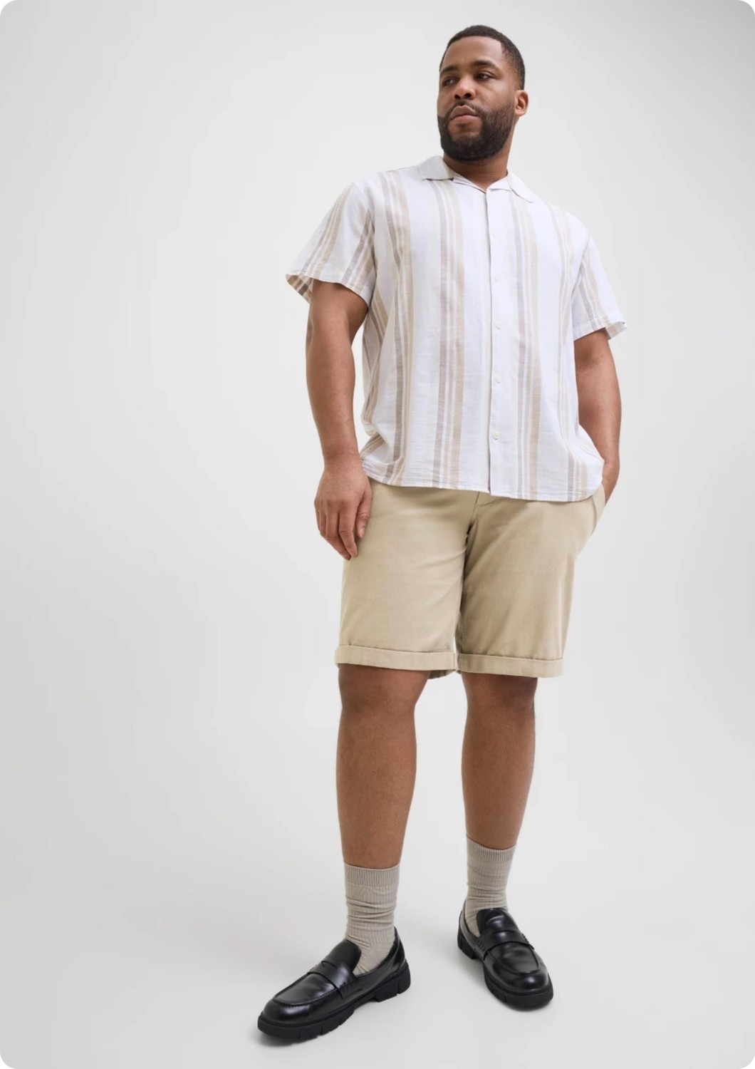 Jack & Jones Jack&jones 11232570 Buyuk Beden Erkek Chıno Sort görsel 6