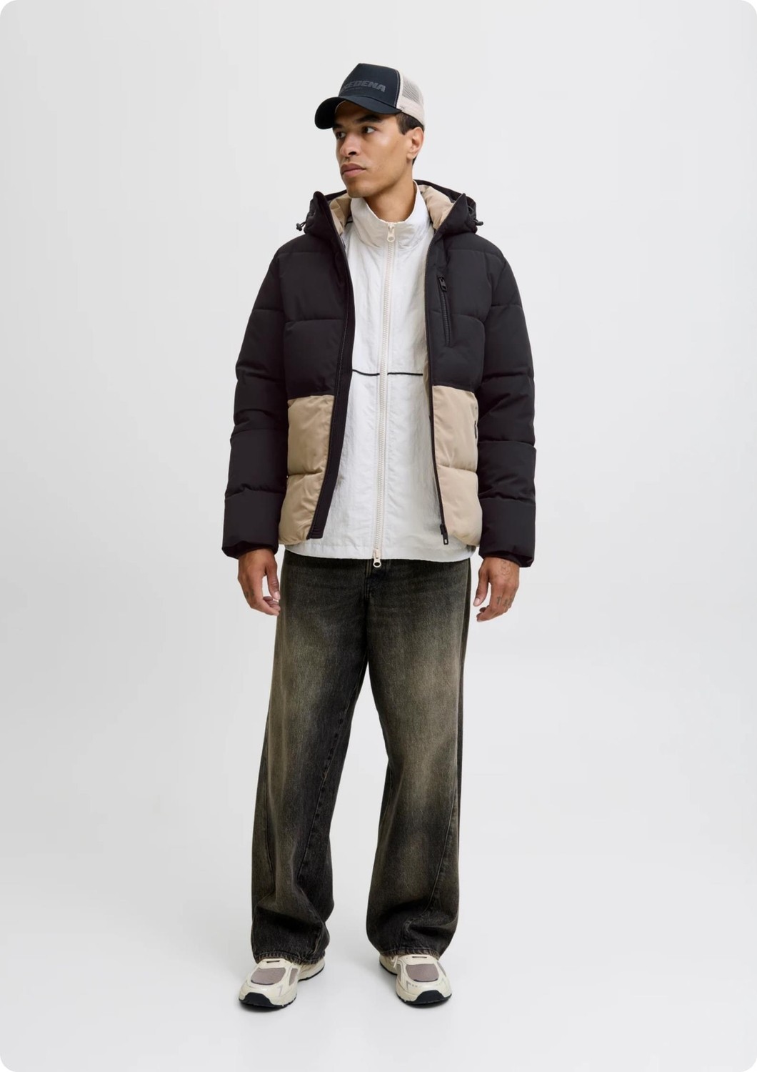Jack&jones 12278792 Jjeowen Puffer Cıkma Kapusonlu Icı Dolgulu Kalın Mont görsel 3