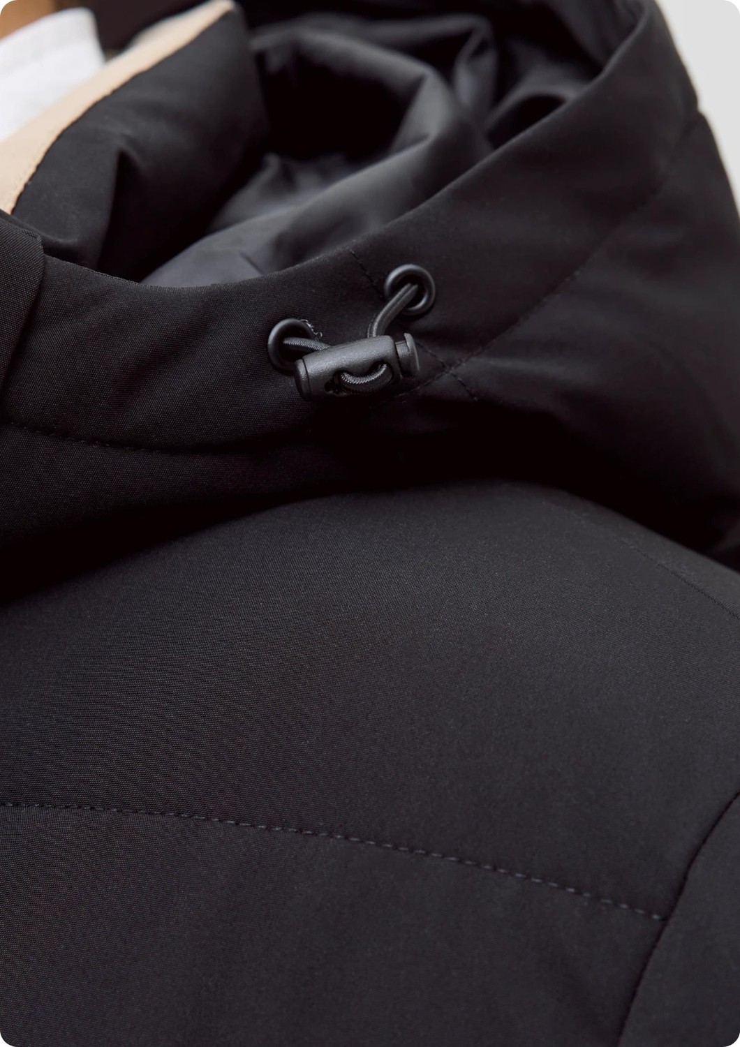 Jack&jones 12278792 Jjeowen Puffer Cıkma Kapusonlu Icı Dolgulu Kalın Mont görsel 5