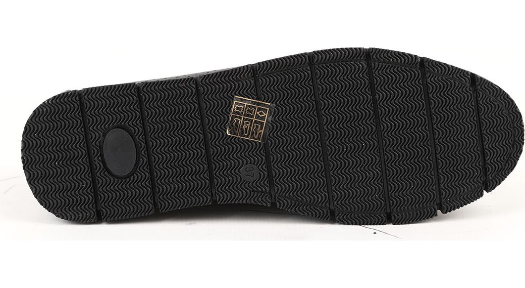 Libero L076.2500-1 Hakiki Deri Lazer Delikli Gold Tokalı Kalın Tırtıklı Eva Taban Kadın Comfort Loafer görsel 4