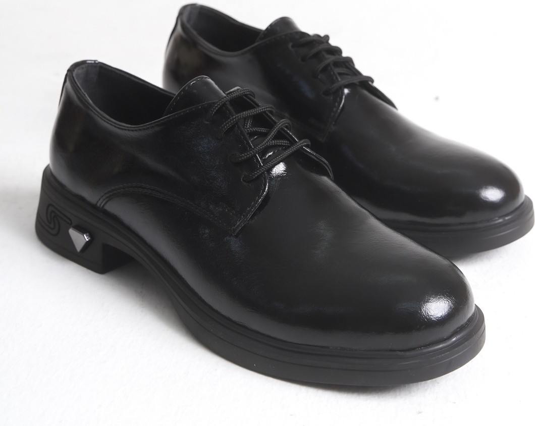 Luuq Shoes Apex Bağcıklı Rugan Kadın Oxford Ayakkabı